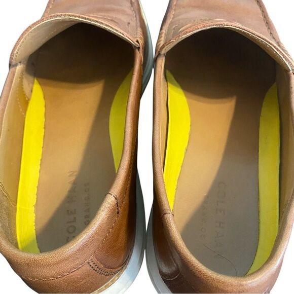 Men's Cole Haan Grand.os Tan Penny Loafer Size 10.5M - Picture 7 of 9